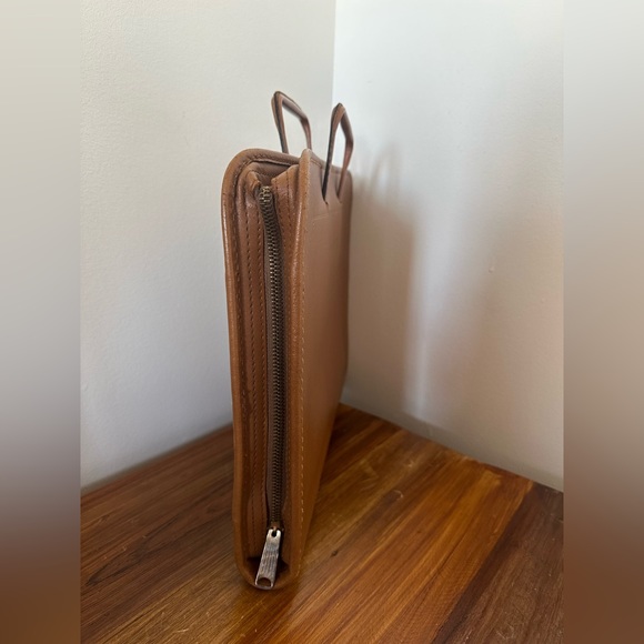 Rare vintage tan leather briefcase - Picture 3 of 8